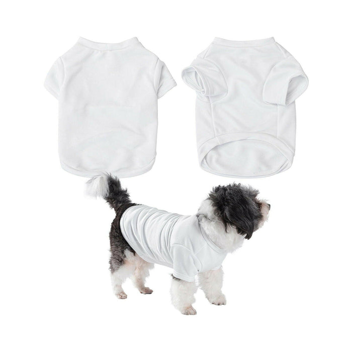 Craft Express 2 Pack Medium Sublimation Pet T-Shirt – White Polyester.