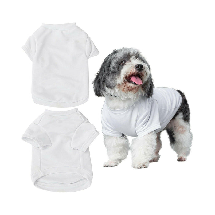 Craft Express 2 Pack Medium Sublimation Pet T-Shirt – White Polyester.