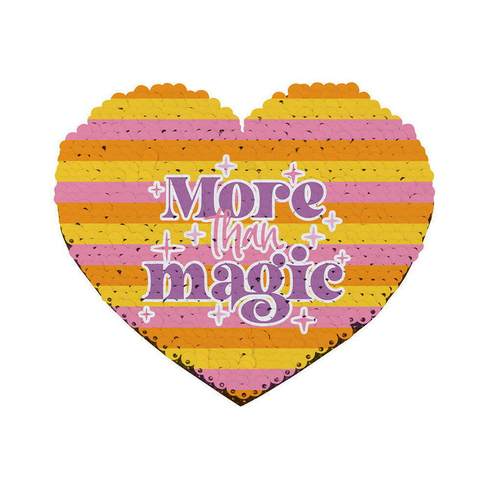 Craft Express 2 Pack Small Heart Sequin Sublimation Patches.