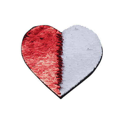 Craft Express 2 Pack Small Heart Sequin Sublimation Patches.