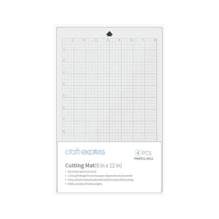 Craft Express 4 Pack 8" x 12" Cutting Mats – Self-Healing & Reusable.