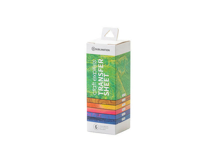 Craft Express 6 Pack 4.5" x 12" Assorted Sublimation Transfer Sheets I – Ready to Press.