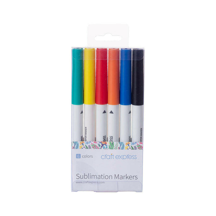 Craft Express 6 Pack Assorted Joy Sublimation Markers.
