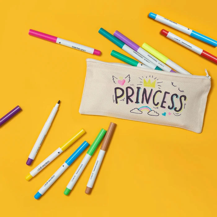 Craft Express 6 Pack Fluorescent Sublimation Markers – Dual-Tip, Neon Ink Pens.