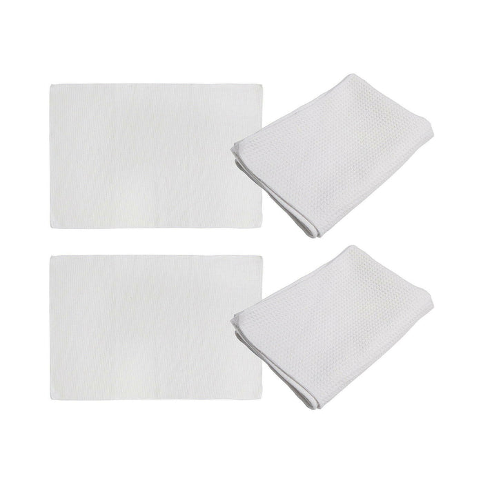 Craft Express 4 Pack Sublimation Waffle Towels – Custom-Ready Kitchen Towels.