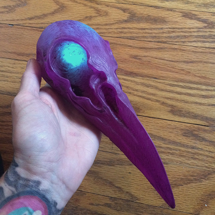 CROW CREATURE SKULL SCONCE