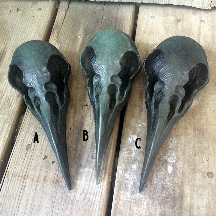 CROW SKULL SCONCE LIGHT