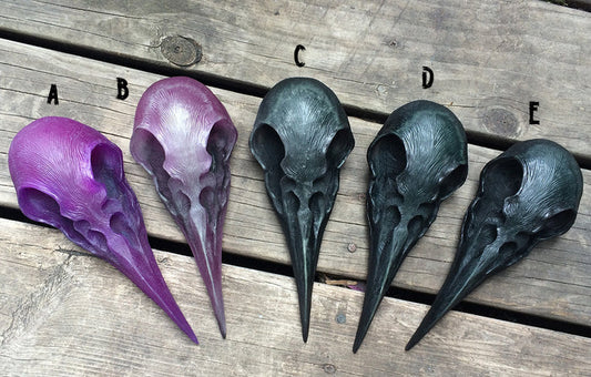 CROW SKULL SCONCE LIGHT