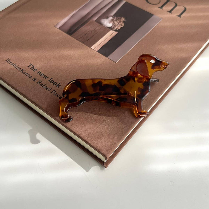 Accity Dachshund hair clip featuring a cute dachshund design, perfect for adding playful charm to your hairstyle.