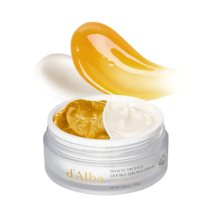d'Alba White Truffle Double Serum & Cream 70g- Glam Touch uk- Korean anti wrinkle cream
