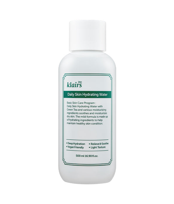DEAR KLAIRS daily skin hydrating water  تونر البشرة المرطب بماء الشاي الاخضر
