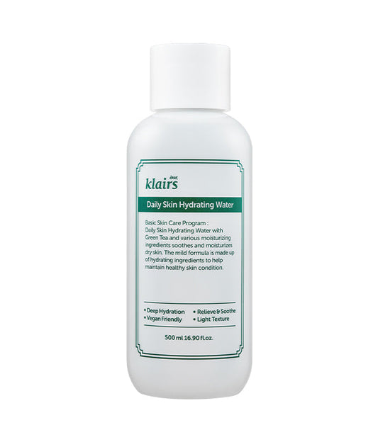 DEAR KLAIRS daily skin hydrating water  تونر البشرة المرطب بماء الشاي الاخضر