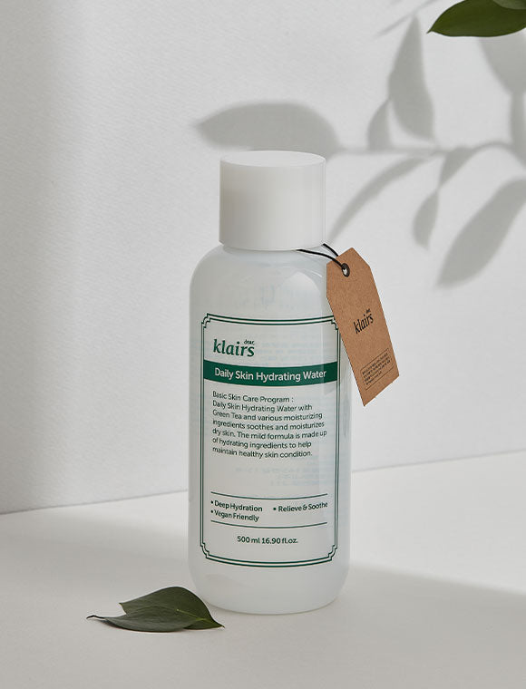DEAR KLAIRS daily skin hydrating water  تونر البشرة المرطب بماء الشاي الاخضر