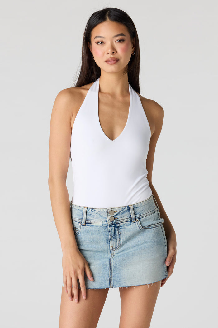 Denim Low Rise Mini Skort