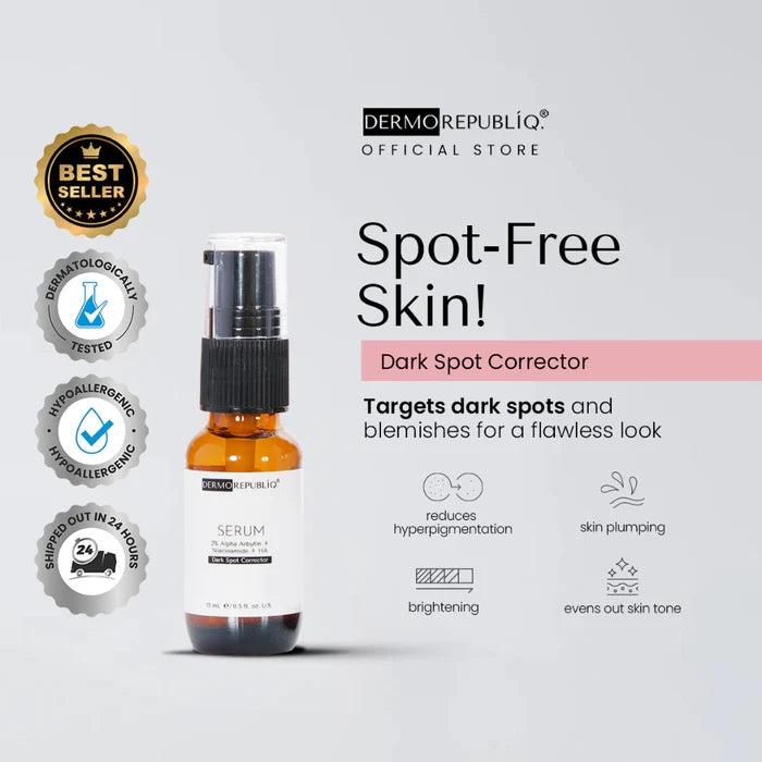 Dermorepubliq 2% Alpha Arbutin + Niacinamide + HA Dark Spot Corrector Serum