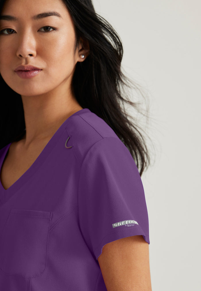 Dignity Top - Eggplant - Grey's Anatomy Scrubs