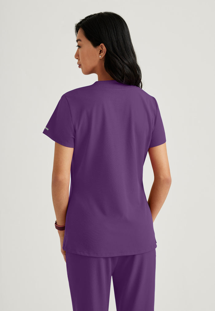 Dignity Top - Eggplant - Grey's Anatomy Scrubs