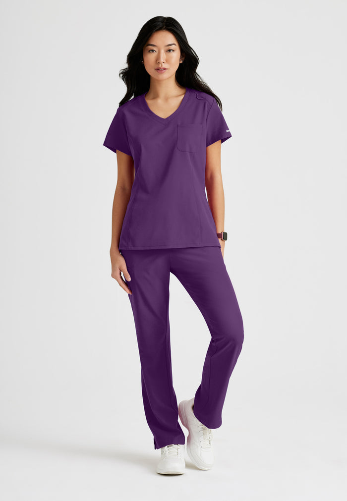 Dignity Top - Eggplant - Grey's Anatomy Scrubs