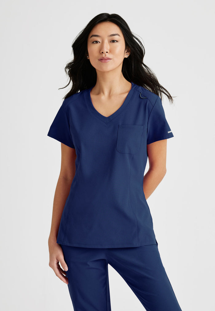 Dignity Top - Navy - Grey's Anatomy Scrubs