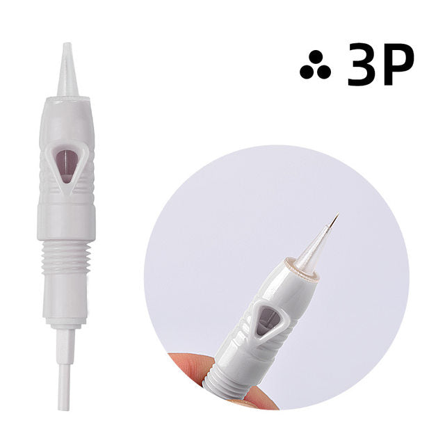Disposable 3P Semi-Permanent Makeup Needle Cartridges - Precise Eyebrow & Lip Artistry, Pack of 10 - SD Cosmetics Care
