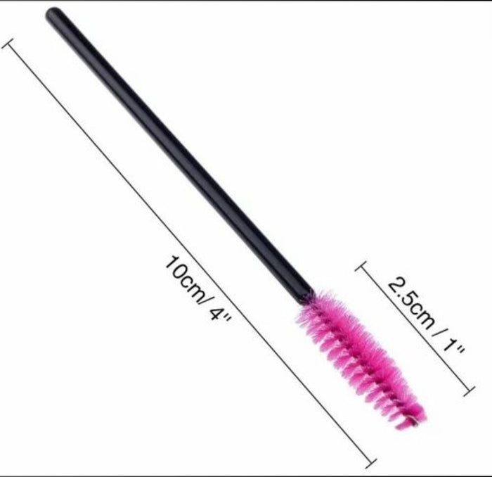 Disposable Micro Eyelash & Eyebrow Brush Mascara Wands Applicator Spoolers Eyebrow Comb brushes Eyelash Extension Makeup Kit - SD Cosmetics Care