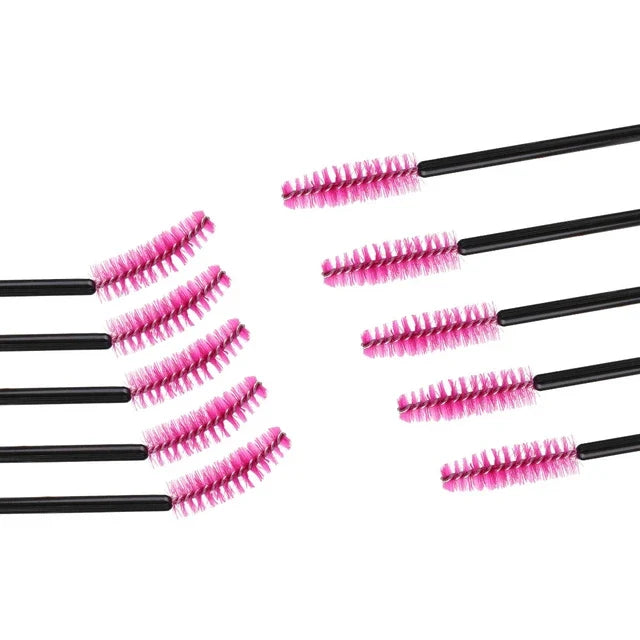 Disposable Micro Eyelash & Eyebrow Brush Mascara Wands Applicator Spoolers Eyebrow Comb brushes Eyelash Extension Makeup Kit - SD Cosmetics Care