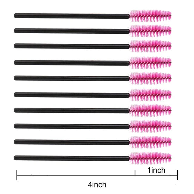 Disposable Micro Eyelash & Eyebrow Brush Mascara Wands Applicator Spoolers Eyebrow Comb brushes Eyelash Extension Makeup Kit - SD Cosmetics Care