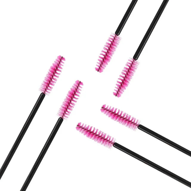 Disposable Micro Eyelash & Eyebrow Brush Mascara Wands Applicator Spoolers Eyebrow Comb brushes Eyelash Extension Makeup Kit - SD Cosmetics Care