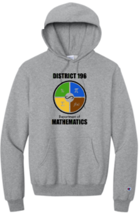 DISTRICT 196 MATHEMATICS CHAMPION POWERBLEND PULLOVER HOODIE (2 COLORS)