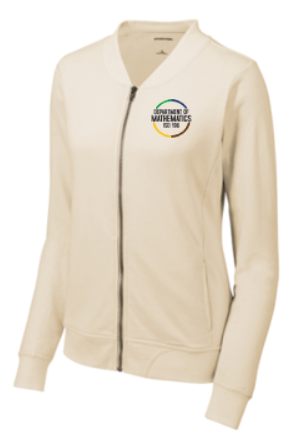 DISTRICT 196 MATHEMATICS WOMEN'S LIGHTWEIGHT FRENCH TERRY BOMBER (2 COLORS)