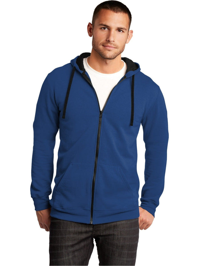 no-logo District The Concert Fleece Full-Zip Hoodie-Regular-District-Thread Logic
