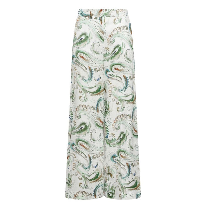 Domino Wide Leg Womens Linen Trousers  2613131232200