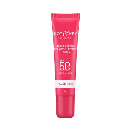 Dot and Key Barrier Repair Ceramide + Peptide Lip Balm - Plush Pink