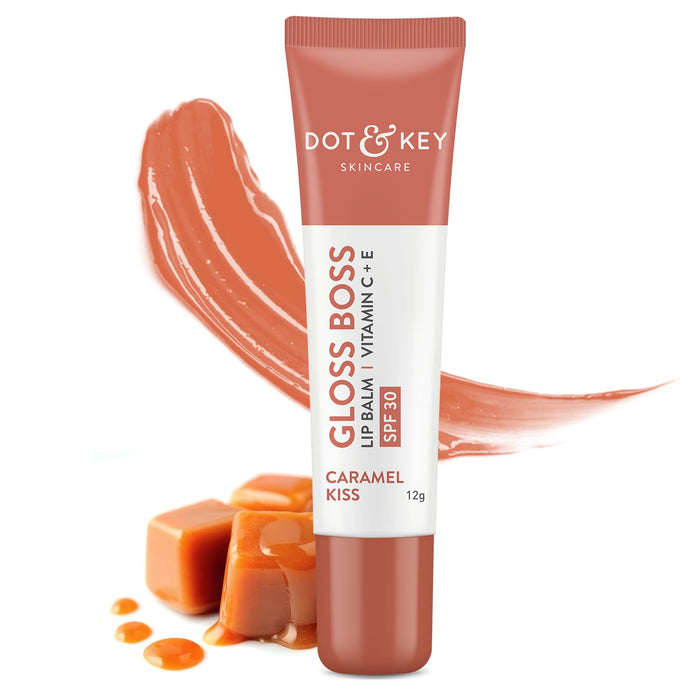 Dot and Key Gloss Boss Vitamin C + E SPF30 Lip Balm – Caramel Kiss 12g
