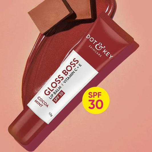 Dot and Key Gloss Boss Vitamin C + E SPF50 Lip Balm – Cocoa Mint