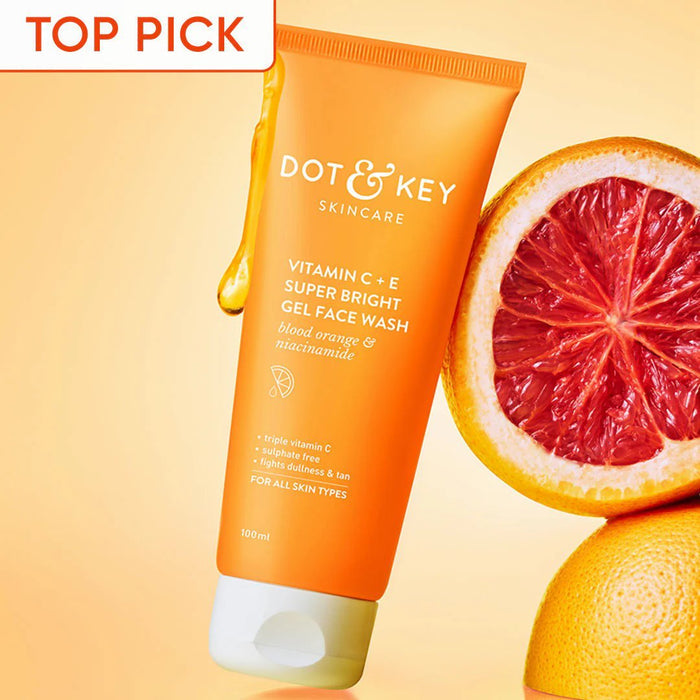 Dot and Key Vitamin C + E Super Bright Gel Face Wash 100ml