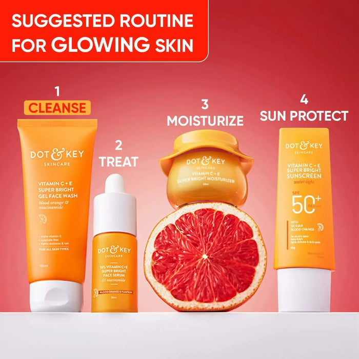 Dot and Key Vitamin C + E Super Bright Gel Face Wash 100ml