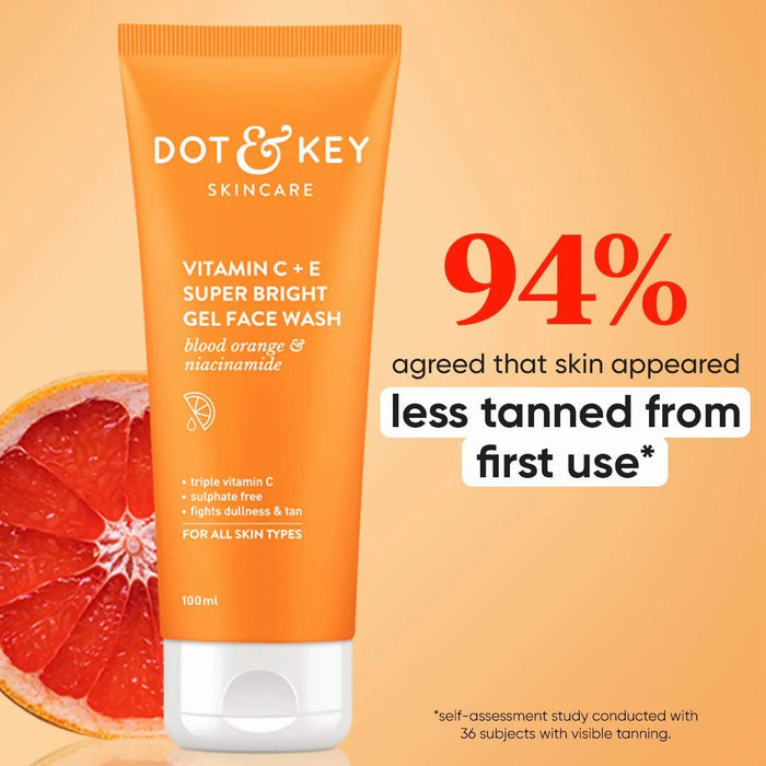 Dot and Key Vitamin C + E Super Bright Gel Face Wash 100ml
