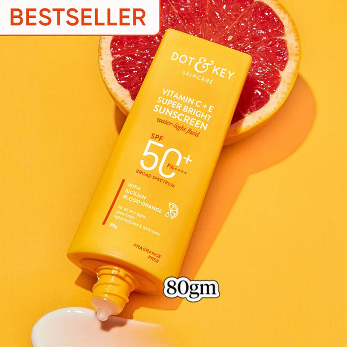 Dot and Key Vitamin C + E Super Bright Sunscreen SPF 50+ PA++++ (80gm)