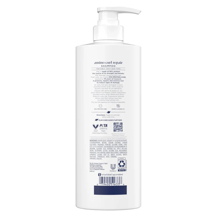 DOVE Amino Curl Repair Damage Therapy Sulfate-Free Shampoo شامبو دوف أمينو كيرل