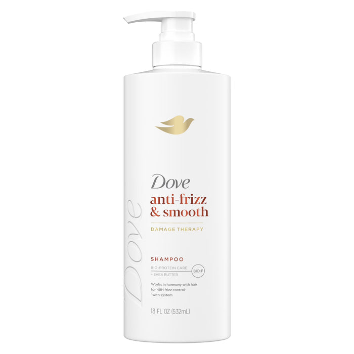 DOVE Anti-Frizz & Smooth Damage Therapy Shampoo  شامبو دوف لعلاج التلف وتنعيم الشعر ومكافحة التجعّد