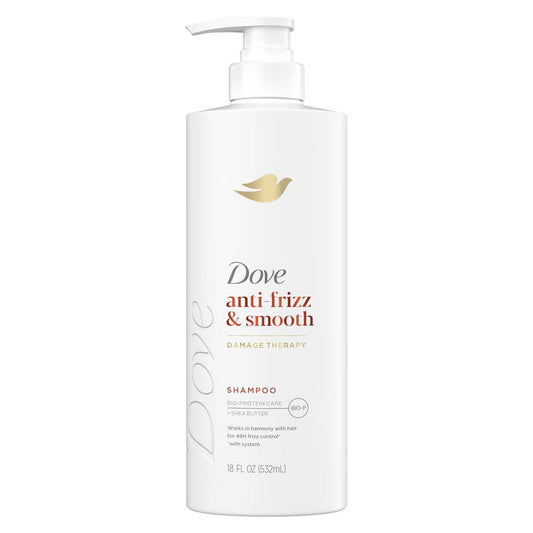 DOVE Anti-Frizz & Smooth Damage Therapy Shampoo  شامبو دوف لعلاج التلف وتنعيم الشعر ومكافحة التجعّد