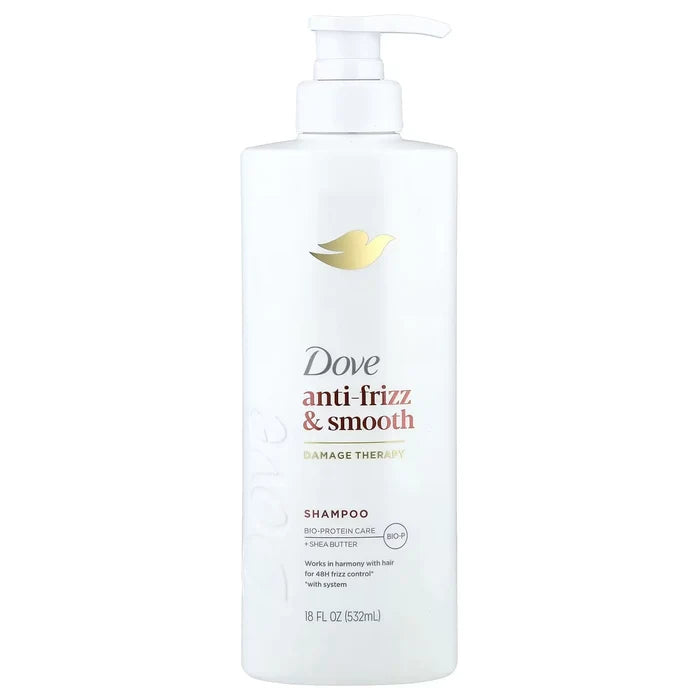 DOVE Anti-Frizz & Smooth Damage Therapy Shampoo شامبو دوف لمعالجة التلف