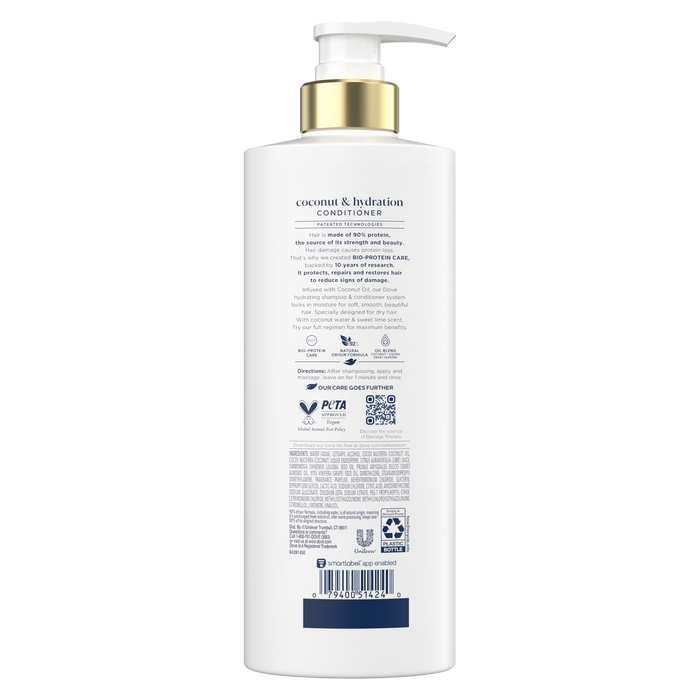 DOVE Coconut Hydration Damage Therapy Conditioner بلسم دوف لترطيب الشعر بجوز الهند لعلاج التلف