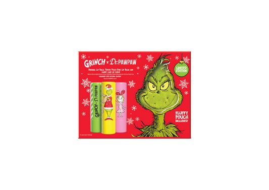 DPP x The Grinch Peach Pink, Candy Cane Lip Scrub & Original Balm Gift Set