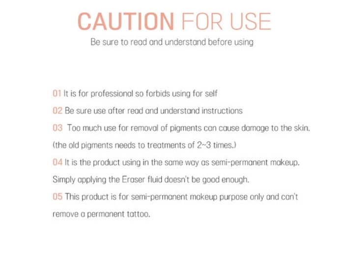 Dr. Drawing Color Eraser / Pigment Color Eraser for Permanent Make up 30 ml - SD Cosmetics Care