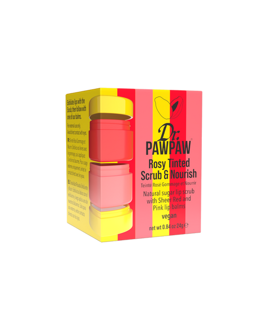 Dr.PAWPAW Rosy Tinted Scrub & Nourish Stacker