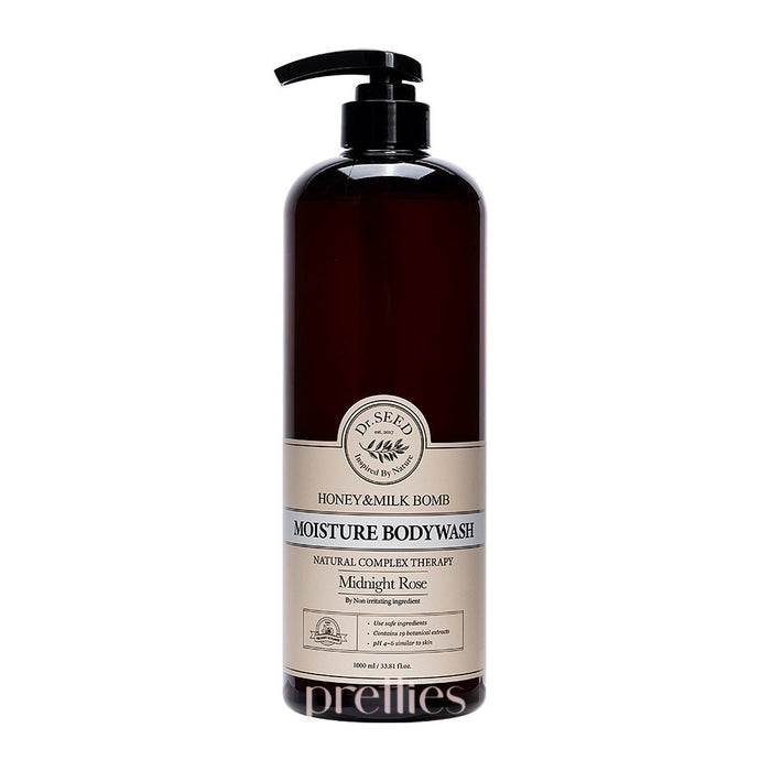 Dr.SEED Honey & Milk Bomb Moisture Body Wash 1000ml (Midnight Rose)