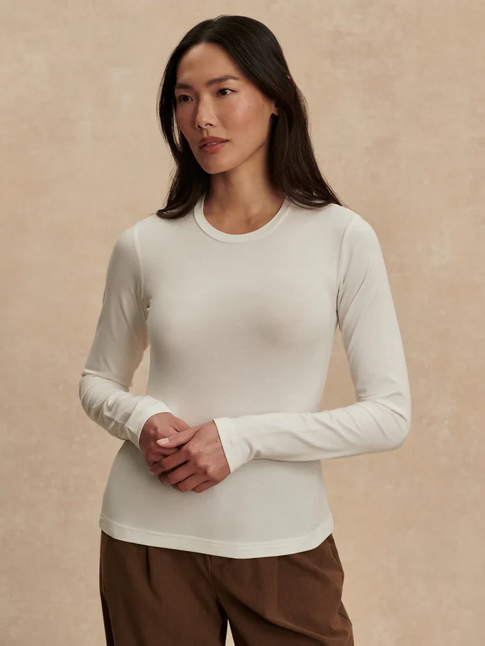 Edna Long Sleeve Fitted Womens Top VAR03034