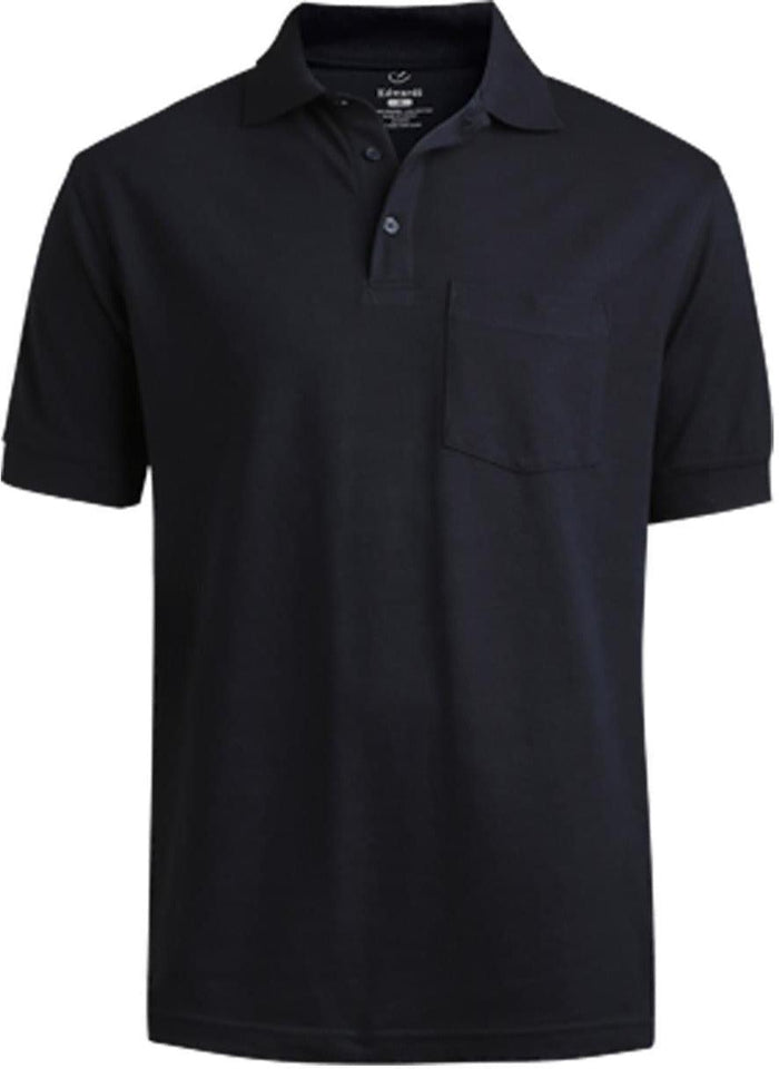 Edwards Blended Pique Short Sleeve Polo With Pocket